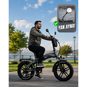 Rks Rd8 Premium Elektri̇kli̇ Bi̇si̇klet Gri̇ - 1500w