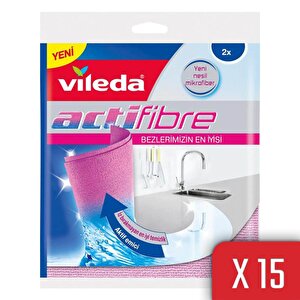 15 Paket 2 Li Actifiber Mikrofiber Temizlik Bezi