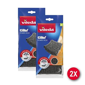 2 Paket 2 Li Power Inox Çelik Bulaşık Sünger