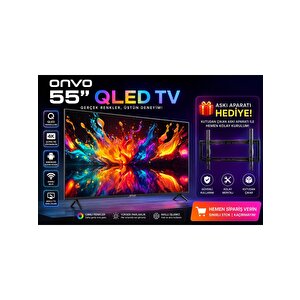 55vq90f3ua 55'' 140 Ekran Uydu Alıcılı 4k Ultra Hd Google Smart Qled Tv+ Tv Duvar Askı Aparatı