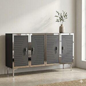 Ka1207as Tuna Konsol Ve Tv Sehpası Antrasit-silver 120cm