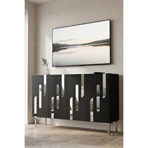 Ka1229as Ece Konsol Ve Tv Sehpası Antrasit-silver 120cm