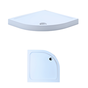 90 X 90 Oval Monoblok Duş Teknesi H:10 Cm