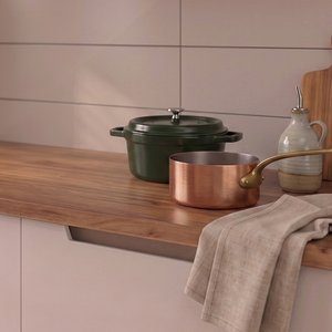 Eymense Hera 180 Cm Mutfak Dolabı Seti %100 Mdf Ledli Çekmeceli Lavabolu Raflı Mutfak Dolabı Takımı 6 Modül Tezgah Dahil Bej