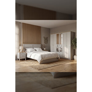 Taiga 6 Kapaklı 2 Çekmeceli Gardırop/dolap Y:210 G:206 D:52