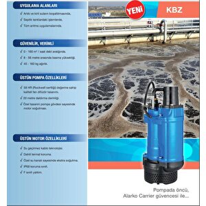 Kbz 21,5 - 2 Hp - 380v Endüstriyel Tip Drenaj Dalgıç Pompa (2")