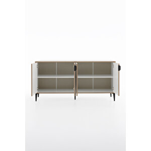 Arden 4 Kapaklı Konsol 160x80x44 Cm Beyaz – Modern Tasarım