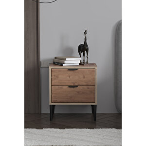 Arden 2 Çekmeceli Komodin G:45 Y:52 D:40 Cm / Beyaz