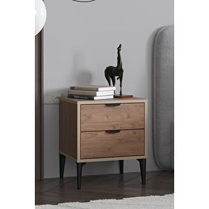 Arden 2 Çekmeceli Komodin G:45 Y:52 D:40 Cm / Beyaz