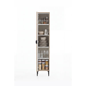 Arden Tek Kapaklı Çok Amaçlı Mutfak/kiler Dolabı 35x190x37 Cm