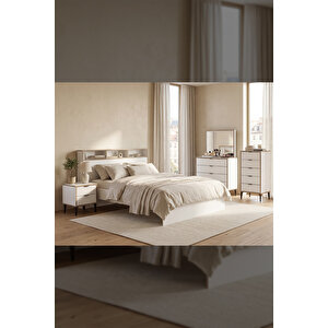Arden 4 Çekmeceli Şifonyer 90x88x40 Cm Beyaz – Modern Tasarım