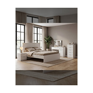 Terra 5 Çekmeceli Şifonyer/çamaşırlık 50x105x42 Cm Beyaz – Modern Tasarım