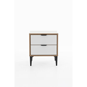 Arden 2 Çekmeceli Komodin G:45 Y:52 D:40 Cm / Beyaz