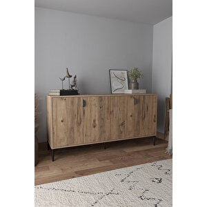 Arden 4 Kapaklı Konsol 160x80x44 Cm Beyaz – Modern Tasarım