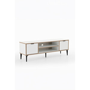 Arden 2 Kapaklı Tv Ünitesi 140 Cm Beyaz – Modern Tasarım