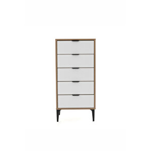 Arden 5 Çekmeceli Şifonyer/çamaşırlık 50x105x40 Cm Antrasit – Modern Tasarım