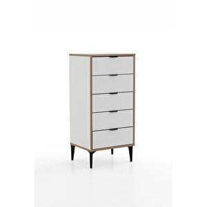 Arden 5 Çekmeceli Şifonyer/çamaşırlık 50x105x40 Cm Antrasit – Modern Tasarım