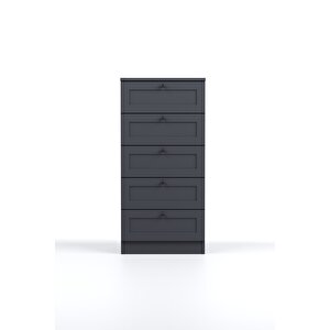Terra 5 Çekmeceli Şifonyer/çamaşırlık 50x105x42 Cm Beyaz – Modern Tasarım