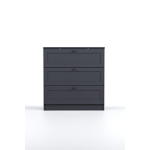 Terra 3 Çekmeceli Şifonyer 75x77x42 Cm Beyaz – Modern Tasarım