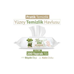 Baby Turco Turco Doğadan Pratik Yüzey Temizlik Havlusu 100 Yaprak
