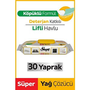Easy Clean Süper Yağ Çözücü Yüzey Temizlik Havlusu&mendili 30 Yaprak