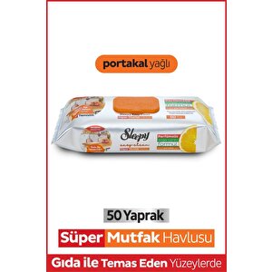 Easy Clean Süper Yüzey Temizlik Mutfak Havlusu&mendili Portakal Yağlı 50 Yaprak