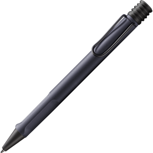Safari Tukenmez Kalem Metal Klips Steel Black
