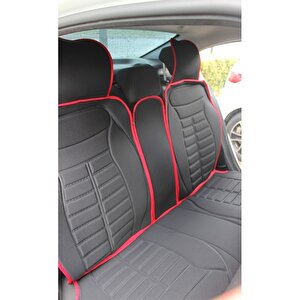 Volvo Xc60 Oto Koltuk Minderi Ön Arka 5'li Takım Siyah Kırmızı Fivestar Şhn