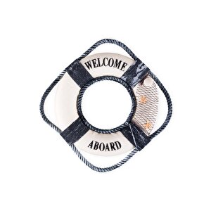 Retro Marin Can Simidi Kapı Ve Duvar Süsü 20 Cm