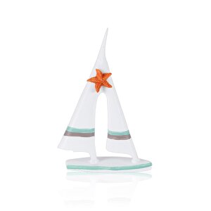 Marin Çift Yelkenli Turuncu Deniz Yıldızı 19 Cm
