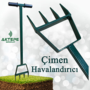 Çim Havalandırma Çimen Havalandırıcı Sivri Uçlu Toprak Kök Havalandırma Bahçe Aleti Çim Bakımı