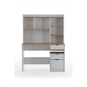 Harmony Raflı, Çekmeceli Kesonlu Çalışma Masası Y:163 G:120 D:50