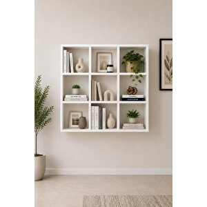 Nest 9'lu Küp Kitaplık Y:88 G:88 D:20