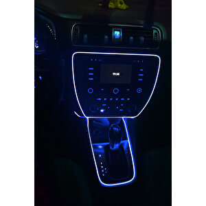 Her Araca Uyumlu Universal İp Neon Led - Mavi Renk 2 Metre 12v