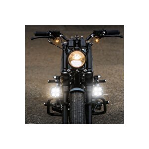 Off Road Arazi Aracı Ve Motosiklet Uyumlu 3 Inç Amber Sarı Renk Çalışma Ve Sis Lambası 2 Adet