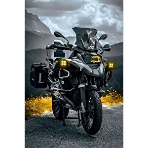 Off Road Arazi Aracı Ve Motosiklet Uyumlu 3 Inç Amber Sarı Renk Çalışma Ve Sis Lambası 1 Adet