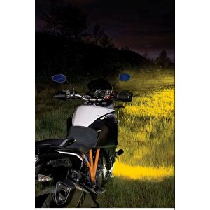 Off Road Arazi Aracı Ve Motosiklet Uyumlu 3 Inç Amber Sarı Renk Çalışma Ve Sis Lambası 1 Adet