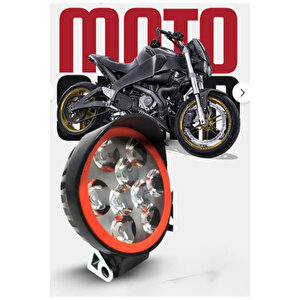 1 Adet 2 Modlu Motosiklet Led Far Takımı – Flash Modu - Beyaz Işık (12v)