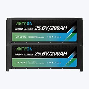 L5120 25.6v 200ah İstiflenebilir Lityum Akü Lifepo4 2 Adet - 10.24 Kwh
