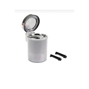 7 Renkli Rgb Led Işıklı Lüx Oto Küllük Kapaklı Spor Araç İçi Küllük Araba Küllüğü