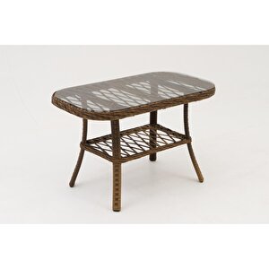 Lores Rattan Bahçe Balkon Oturma Grubu (2+1+1+masa )
