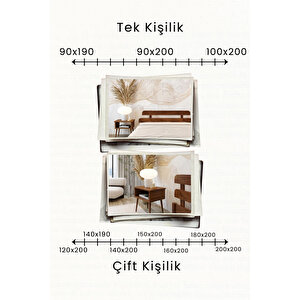 Lotus Masif Çam Karyola Ve 2 Adet Komodin Seti 90x190 cm