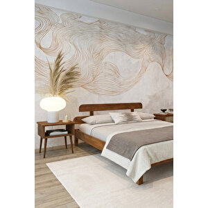 Lotus Masif Çam Karyola Ve 2 Adet Komodin Seti 90x190 cm