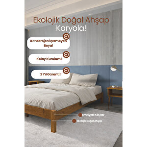 Loft Model Ahşap Karyola 160x200 cm