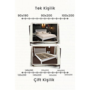 Urban Model Masif Ahşap Karyola 90x200 cm