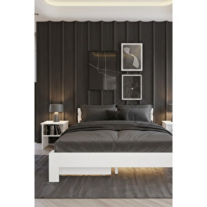Letto 4 Çekmeceli Çift Kişilik Mdf Karyola 140x200 cm