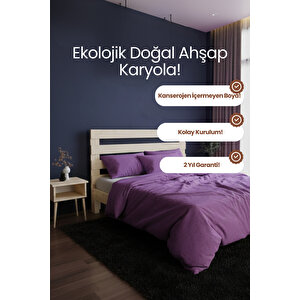Urban New Model Modern Masif Ahşap Karyola 90x200 cm
