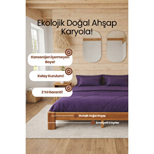 Soft Modern Ahşap Karyola 150x200 cm