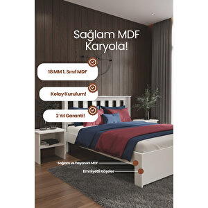 Stark   Karyola Ve 2 Komodinli Set 120x200 cm