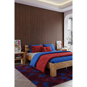 Letto   Çift Kişilik Mdf Karyola Ve 2 Komodinli Set 180x200 cm